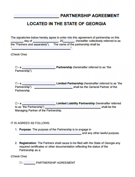 Free Operating Agreement Template from startabusiness.org